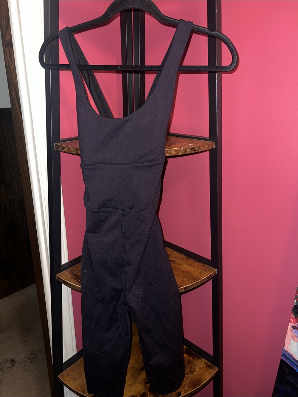 ALO Yoga Black Womens One-Piece Jumpsuit Romper